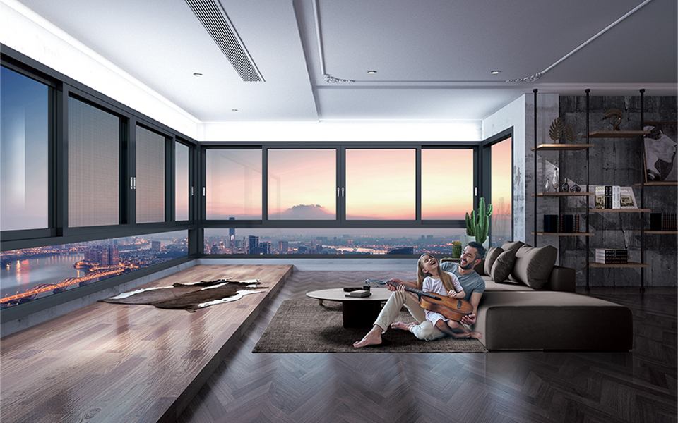 MOMA·典藏家断桥三轨推拉窗